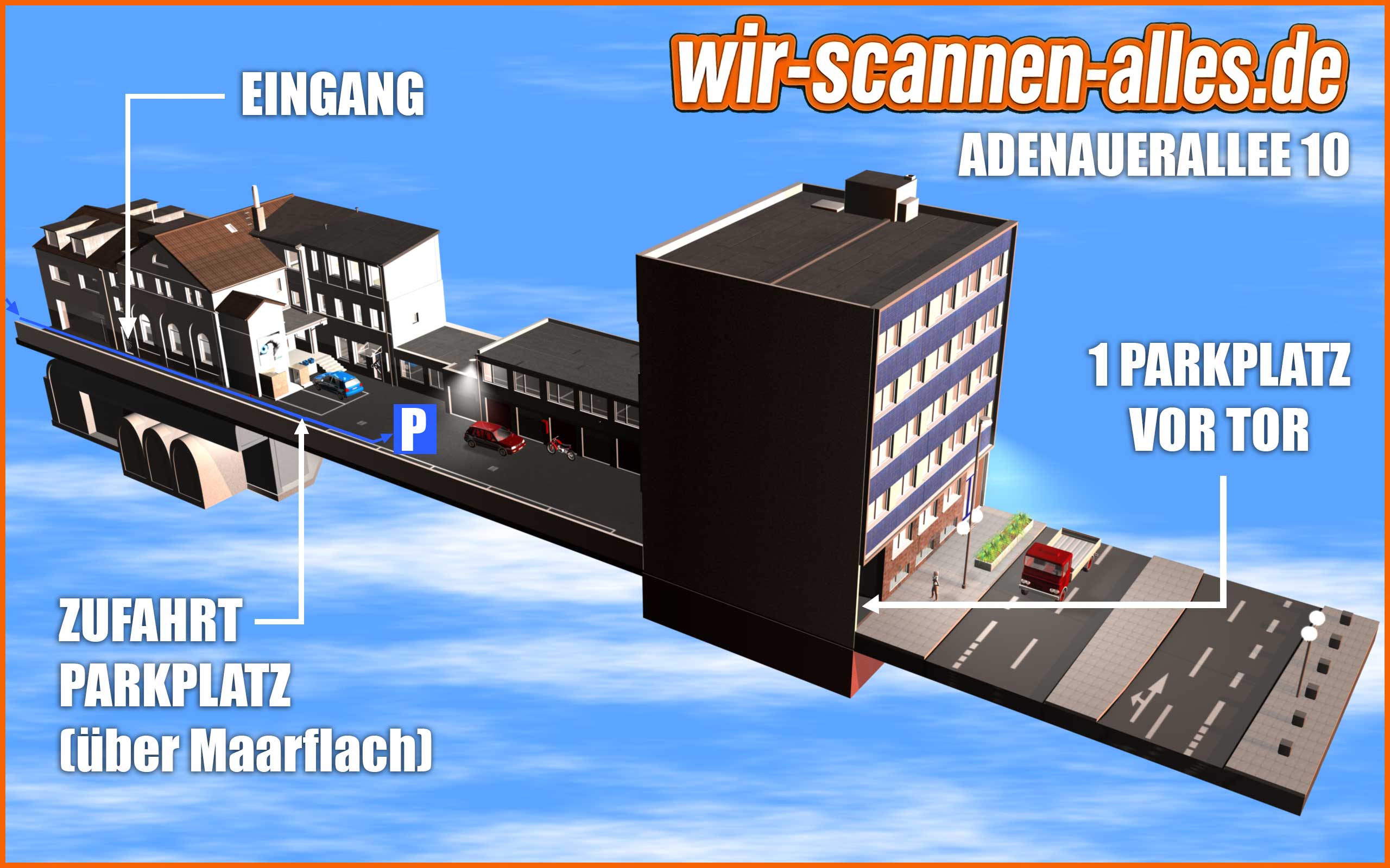 Anfahrtsskizze wir-scannen-alles.de